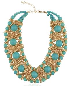 Türkise Statement Halskette